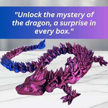 Amerimaker 20" Articulated Color Changing Dragon Toy