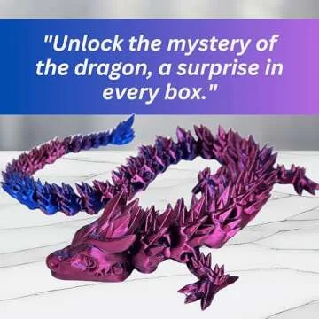 Amerimaker 20" Articulated Color Changing Dragon Toy