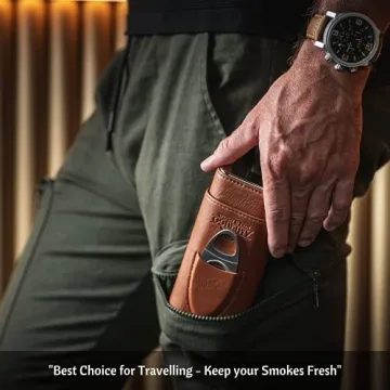 Luxury Cigar Humidor with Cutter - Perfect Gift Set