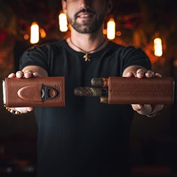 Luxury Cigar Humidor with Cutter - Perfect Gift Set