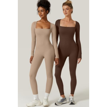 Buy QINSEN Women's Square Neck Bodycon Jumpsuit Online