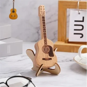 Wooden Guitar Pick Box with Stand – Mini Holder