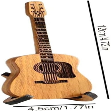 Wooden Guitar Pick Box with Stand – Mini Holder