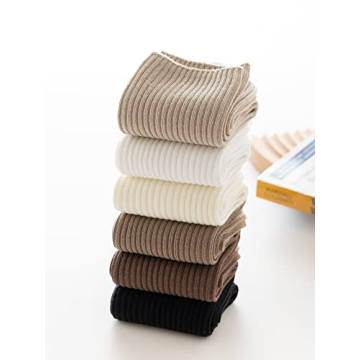 ACCFOD Cute Athletic Crew Socks for Women - Size 5-9