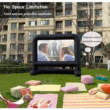 14 FT Inflatable Projector Movie Screen for Backyard