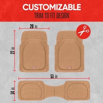 Motor Trend FlexTough All-Weather Floor Mats for Cars