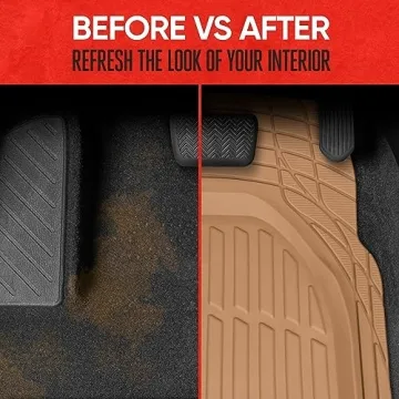 Motor Trend FlexTough All-Weather Floor Mats for Cars