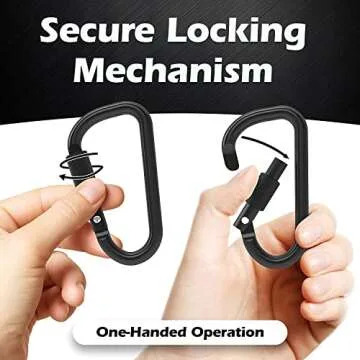 Gold Lion Gear 3 Inch Aluminum Carabiner - Versatile Clip