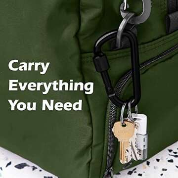 Gold Lion Gear 3 Inch Aluminum Carabiner - Versatile Clip