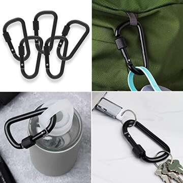 Gold Lion Gear 3 Inch Aluminum Carabiner - Versatile Clip