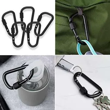 Gold Lion Gear 3 Inch Aluminum Carabiner - Versatile Clip