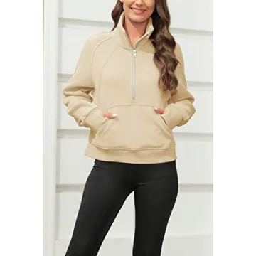 Stylish Women’s Cropped Half Zip Sweatshirt for All Occasions