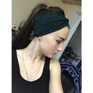 DRESHOW 1950's Vintage Modern Style Elastic Women Turban Headbands Twisted Cute Hair Band Accessories