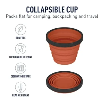 Collapsible Silicone Camping Cup - Sea to Summit X-Series