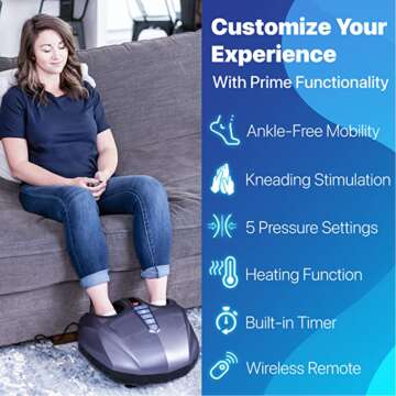 MIKO Foot Massager: Deep-Kneading, Compression, Shiatsu, Heat