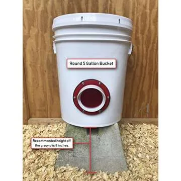 RentACoop DIY Large 2-Port Chicken Feeder Kit - Includes Ports, Rain Hoods, and Hardware - Suitable for Bantam Chickens, Turkeys, Ducks, Peafowl, and Other Poultry - 2 Pack