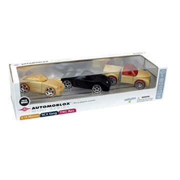 Automoblox Collectible Wood Toy Cars - Mini 3-Pack