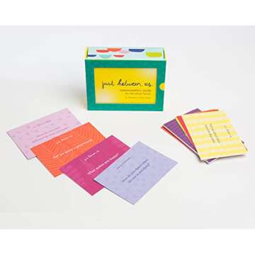 Chronicle Books Just Between Us: Conversation Cards for The Whole Family (Conversation Starters, Family Therapy Cards, Family Dinner Games), Yellow