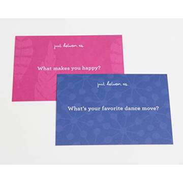 Chronicle Books Just Between Us: Conversation Cards for The Whole Family (Conversation Starters, Family Therapy Cards, Family Dinner Games), Yellow