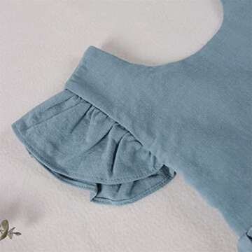 Toddler Baby Girl Dress Summer Cotton Linen Ruffle Halter Sleeveless Kids Casual Beach Party Dresses 2-7 Years