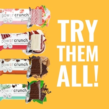 Power Crunch Protein Bars, High Protein Vanilla Wafer Snack