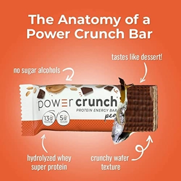 Power Crunch Protein Bars, High Protein Vanilla Wafer Snack