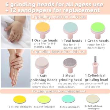 20 in 1 Baby Nail Trimmer Electric Nail File Care Kit, Safe For All Ages