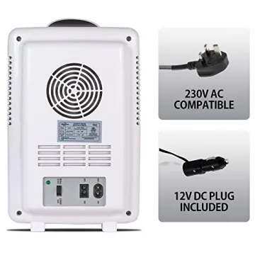 Stylish Koolatron Mini Fridge with LED Makeup Mirror