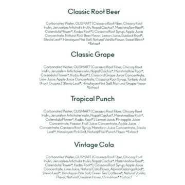 OLIPOP Prebiotic Soda Pop, Best Sellers Variety Pack, A New Kind of Soda Packed with Prebiotics, Fiber, and Botanicals, Gluten Free, Vegan, GMO Free, 12oz (12-Cans)