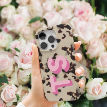 Stylish Tortoiseshell Monogram Phone Case for All Models