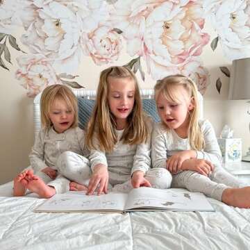 Owlivia 100% Organic Cotton Baby Long Sleeve Pajama Sets, Toddler Boy Girl 2-Piece Sleepwear