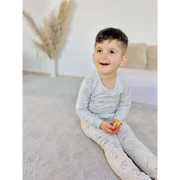 Owlivia 100% Organic Cotton Baby Long Sleeve Pajama Sets, Toddler Boy Girl 2-Piece Sleepwear