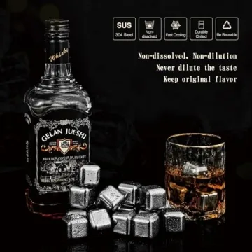 Reusable Stainless Steel Ice Cubes - Pack of 16