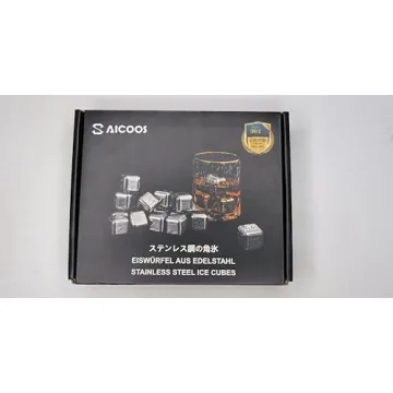 Reusable Stainless Steel Ice Cubes - Pack of 16
