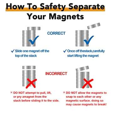 TRYMAG Small Magnets, Tiny Refrigerator Magnets Round Disc Magnets, Mini Premium Brushed Nickel Office Magnets for Crafts, DIY, Whiteboard and Fridge Magnets, Silvery, 8x2mm 100pcs