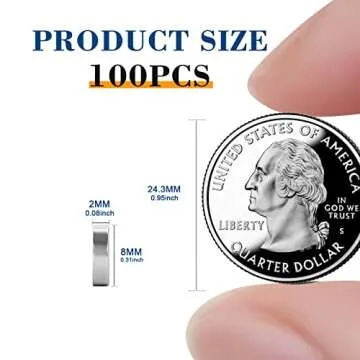 TRYMAG Small Durable Refrigerator Magnets – 100 Pcs