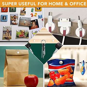 TRYMAG Small Magnets, Tiny Refrigerator Magnets Round Disc Magnets, Mini Premium Brushed Nickel Office Magnets for Crafts, DIY, Whiteboard and Fridge Magnets, Silvery, 8x2mm 100pcs