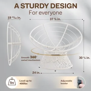 Bme 40" Ergonomic Papasan Chair - Comfort and Style