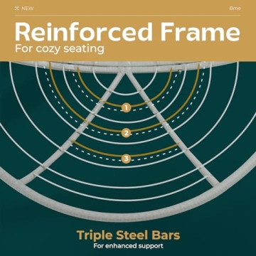 Bme 40" Ergonomic Papasan Chair - Comfort and Style