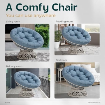 Bme 40" Ergonomic Papasan Chair - Comfort and Style