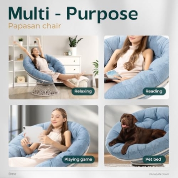 Bme 40" Ergonomic Papasan Chair - Comfort and Style
