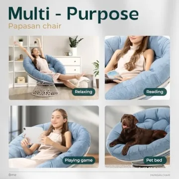 Bme 40" Ergonomic Papasan Chair - Comfort and Style