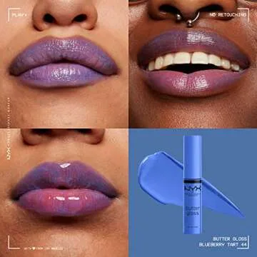 NYX Butter Gloss - Non-Sticky Hydrating Lip Gloss Blueberry Tart
