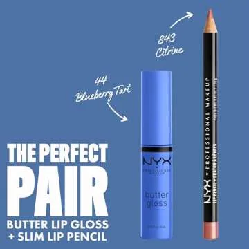 NYX Butter Gloss - Non-Sticky Hydrating Lip Gloss Blueberry Tart