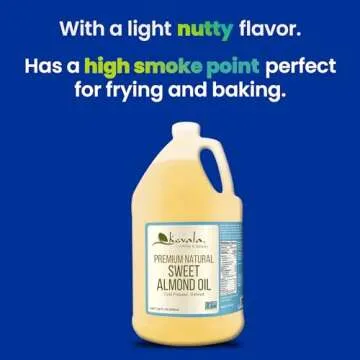 Premium Sweet Almond Oil - Versatile for Skin and Cooking