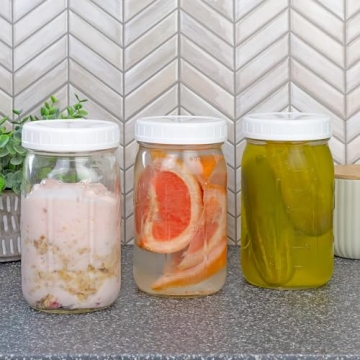 Durable Wide Mouth Plastic Mason Jar Lids for Canning