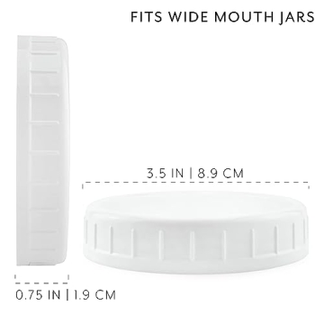 Durable Wide Mouth Plastic Mason Jar Lids for Canning