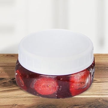 Durable Wide Mouth Plastic Mason Jar Lids for Canning