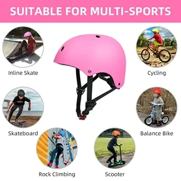 Kids Adjustable Skateboard Cycling Helmet - Safety Gear