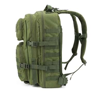 REEBOW GEAR Military Tactical Backpack Large Army 3 Day Assault Pack Molle Bag Boys Backpacks for Sc...